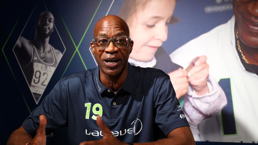 MONACO, MONACO - FEBRUARY 17: Laureus Academy Member Edwin Moses during Media Interviews for the 2019 Laureus World Sports Awards on February 17, 2019 in Monaco, Monaco. (Photo by Matthew Lewis/Getty Images for Laureus)