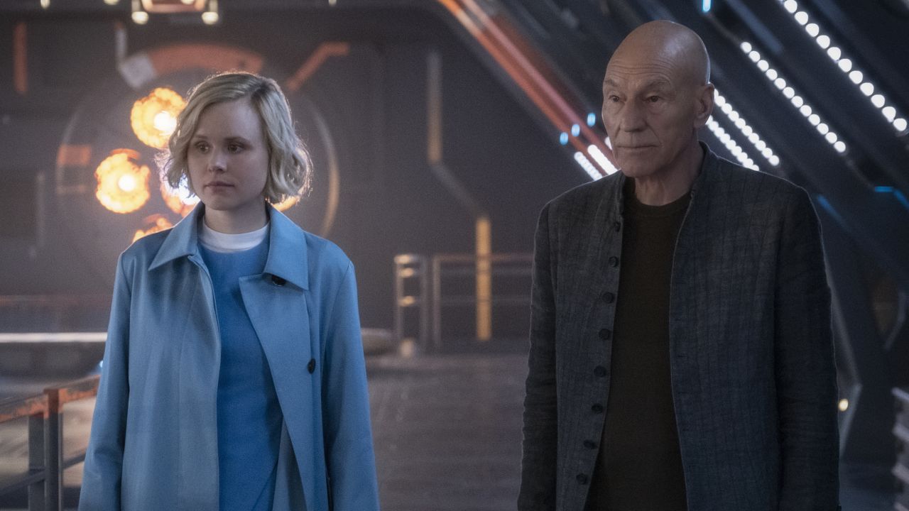 Alison Pill and Patrick Stewart in 'Star Trek: Picard'
