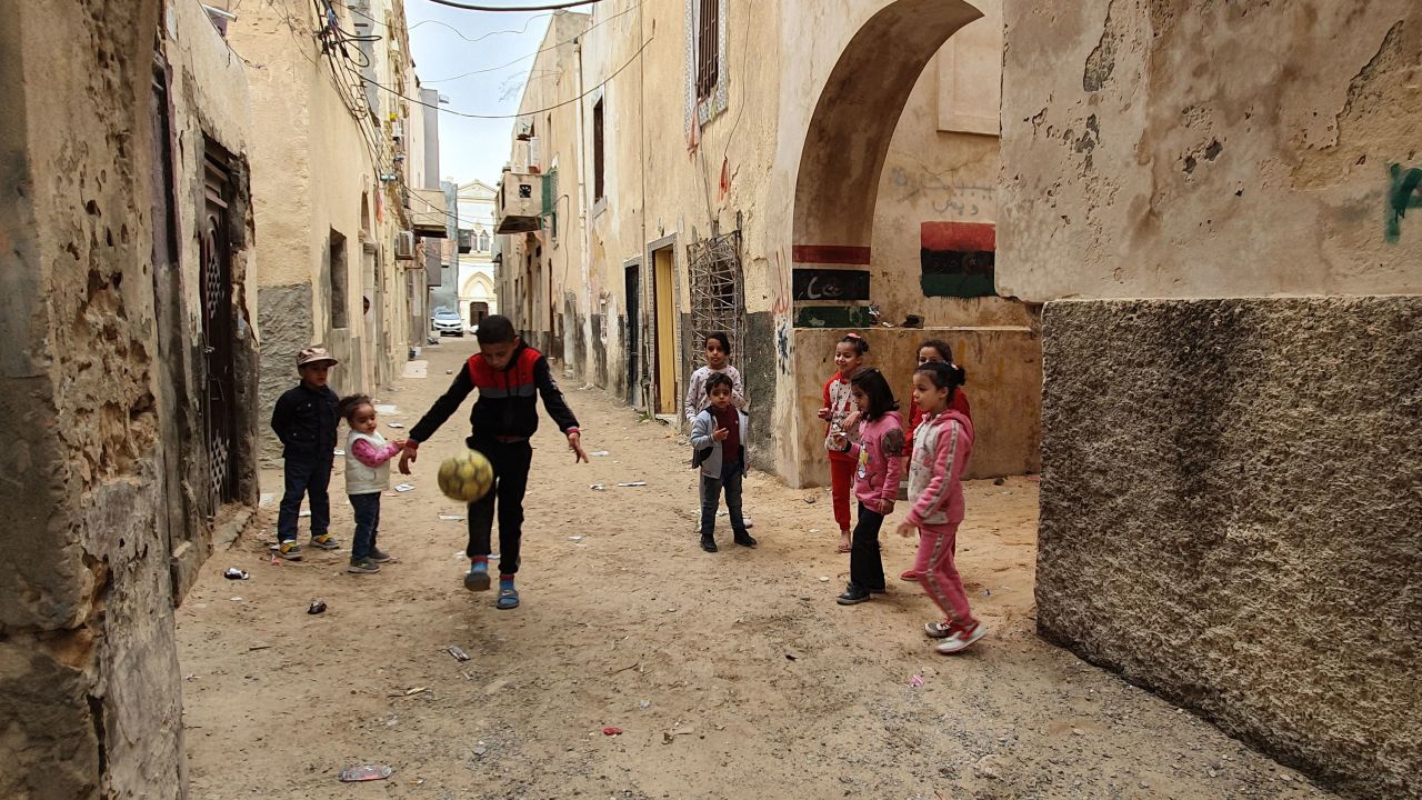 Thousands of children in Libya have been forced from their homes because of ongoing fighting. 
