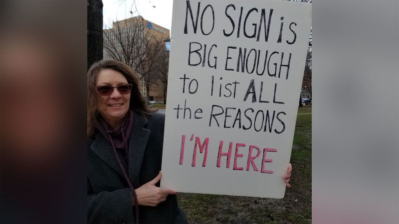 How protest signs are being used at the Women s March CNN