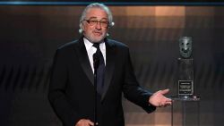 US actor Robert De Niro accepts the SAG Life Achievment Award during the 26th Annual Screen Actors Guild Awards show at the Shrine Auditorium in Los Angeles on January 19, 2020. (Photo by Robyn Beck / AFP) (Photo by ROBYN BECK/AFP via Getty Images)