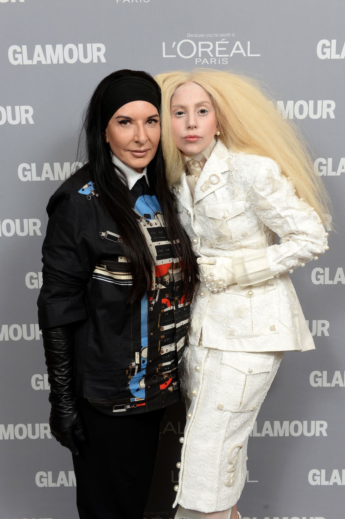 Marina Abramovic and Lady Gaga.