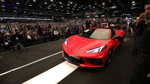 The first 2020 Chevrolet Corvette available for sale was auctioned for $3 million at Barrett-Jackson's Scottsdale event. Proceeds from the sale went to the Detroit Children's Fund.