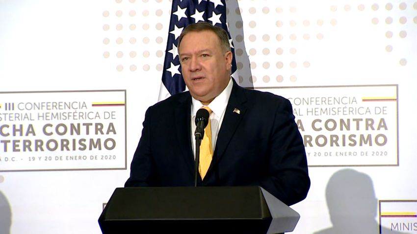 mike pompeo us diplomatic staffer missing colombia 01202020