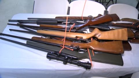Almost 150 guns were turned in as part of a church's gun buyback on MLK Day.