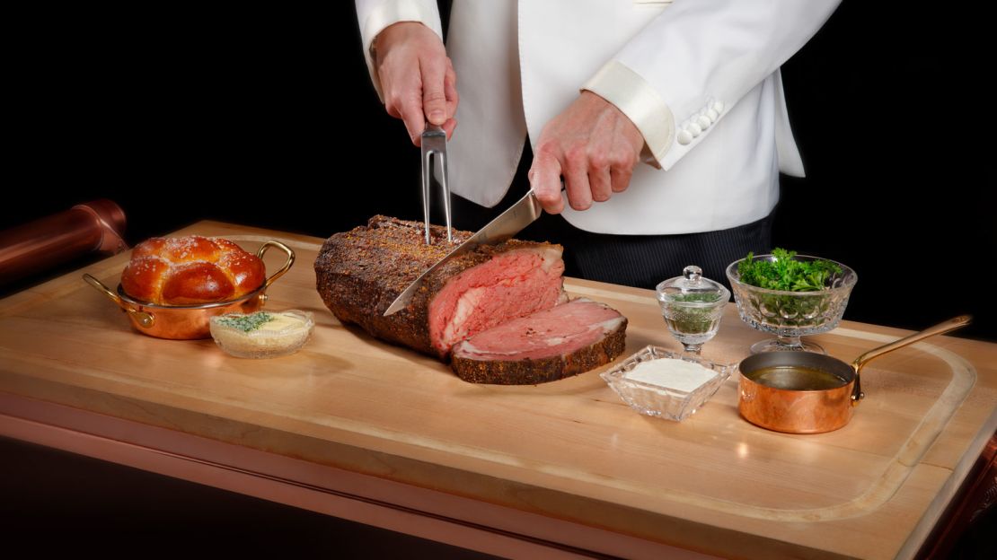 Several of the dishes served up at The Mayfair Supper Club in Las Vegas are prepared table side.