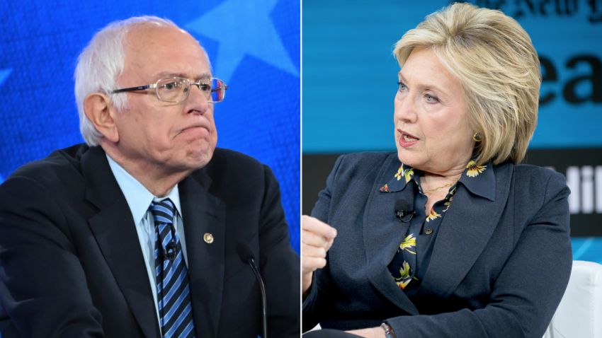 bernie sanders hillary clinton SPLIT