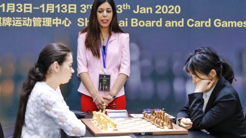 Iranian chess referee Shohreh Bayat is scared to return home after a photo was taken of her during a tournament. 
