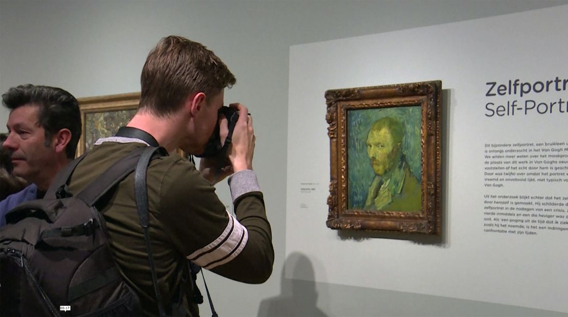 The painting on display at the Van Gogh Museum in Amsterdam on Monday.