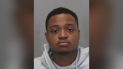 Demetri Hardnett, 22, assaulted his girlfriend before being stopped by furries.