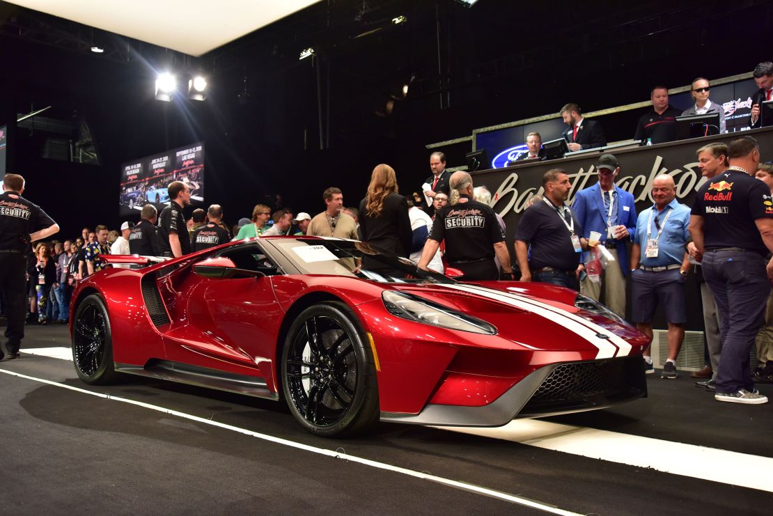 This Ford GT sold for $1.5 million at Barrett-Jackson's Scottsdale auction, despite the fact that brand new ones are still sellig for a third that price.