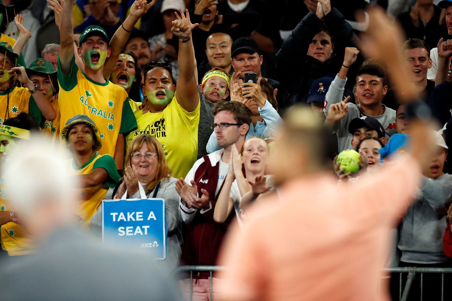 Australian Nick Kyrgios salutes the home crowd after defeating Lorenzo Sonego. <a href="https://www.trupilariante.com/2020/01/03/tennis/nick-kyrgios-atp-cup-australia-bushfires-tennis-spt-intl/index.html" target="_blank">Kyrgios has spearheaded tennis' relief efforts</a> for the bushfires which have raged across the country for several months.