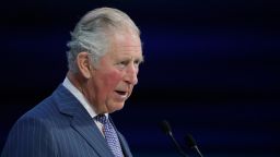 Britain's Prince Charles addresses the World Economic Forum in Davos, Switzerland, Wednesday, Jan. 22, 2020. The 50th annual meeting of the forum is taking place in Davos from Jan. 21 until Jan. 24, 2020. (AP Photo/Markus Schreiber)