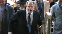 Harvey Weinstein arrives at the Manhattan Criminal Court, on January 22, 2020 for opening arguments in his rape and sexual assault trial in New York City. - Opening arguments in Harvey Weinstein's rape and sexual assault trial are due Wednesday, with the defense expected to detail "loving" emails between the once-mighty movie producer and his accusers. Weinstein, 67, faces life in prison if convicted of predatory sexual assault charges related to two women in the high-profile New York proceedings seen as key to the #MeToo movement.