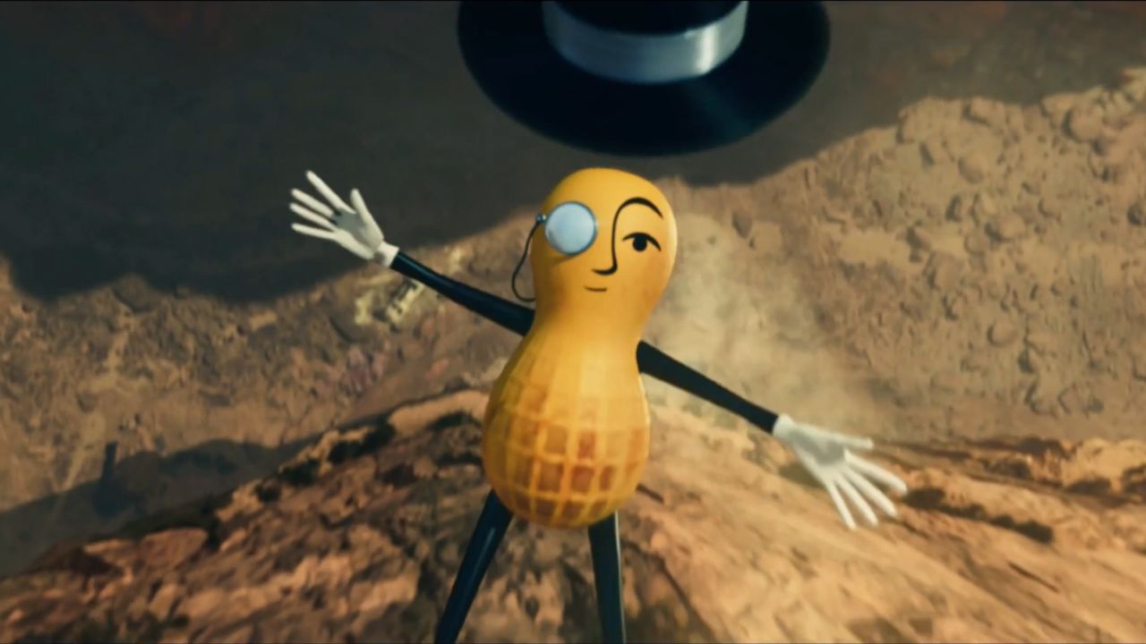 In this 2020 ad, Mr. Peanut falls to his death (he later comes back as a baby). 