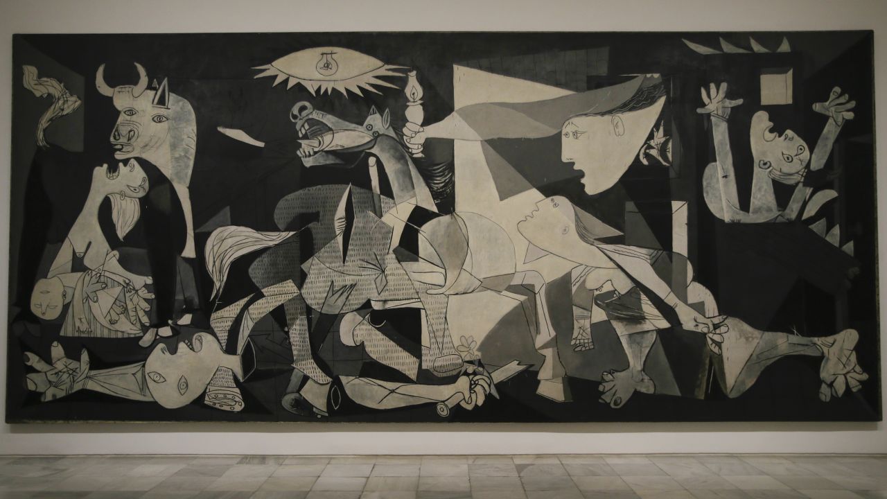Residing at the Reina Sofia, "Guernica" is one of the most famous paitings in the world. 