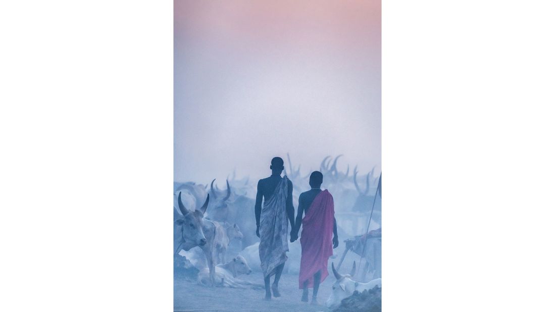 <strong>Winner, People & Cultures portfolio:</strong> Photographer Trevor Cole, from Ireland, captured this mesmerizing image in Mundari, Terekeka county, South Sudan.