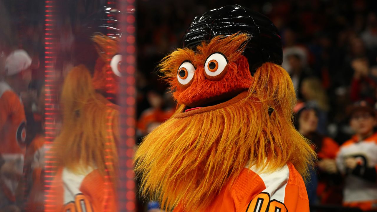 Huge furry orange NHL mascot Gritty being investigated by cops for