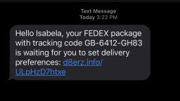 fedex text message scam  updated