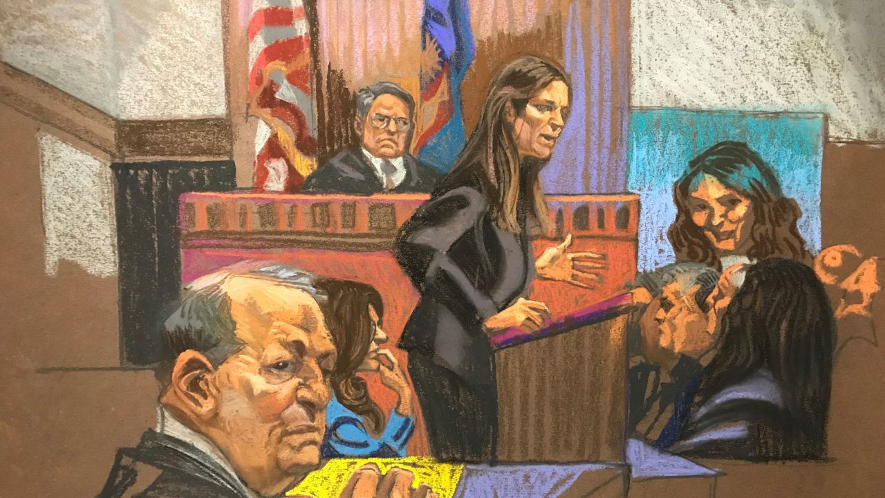 Harvey Weinstein listens during opening statements of his criminal trial on January 22, 2020, in New York.
