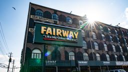 A Fairway Group Holdings Corp. grocery store stands on Van Brunt Street in the Red Hook neighborhood of the Brooklyn borough of New York, U.S., on Monday, May 20, 2019. The increasingly affluent waterfront neighborhoodalso home to the city's second-largest public housing projectwas recently named an opportunity zone as part of the 2017 federal tax overhaul. Photographer: Jeenah Moon/Bloomberg via Getty Images