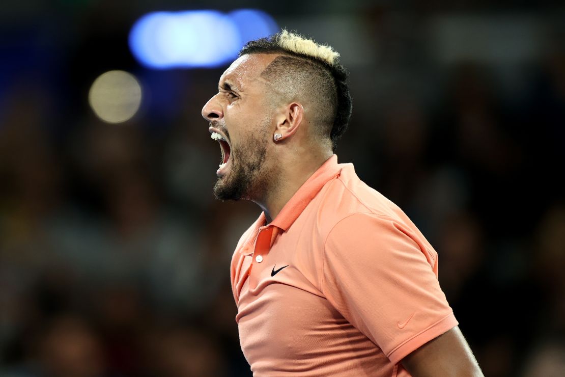 Nick Kyrgios could meet Rafael Nadal in the fourth round in Melbourne.