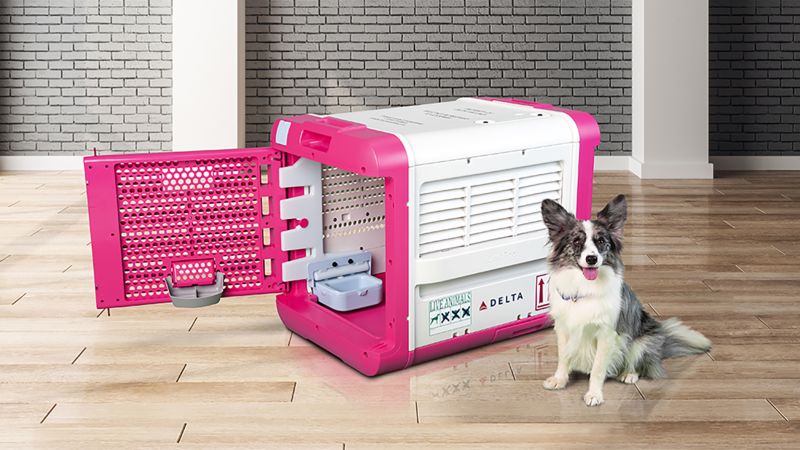 Delta CarePod provides upscale travel for pets. Cost? 0