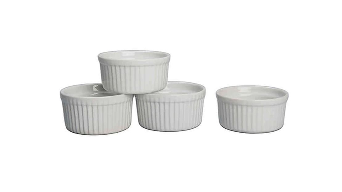 Underscored BIA Porcelain Ramekins