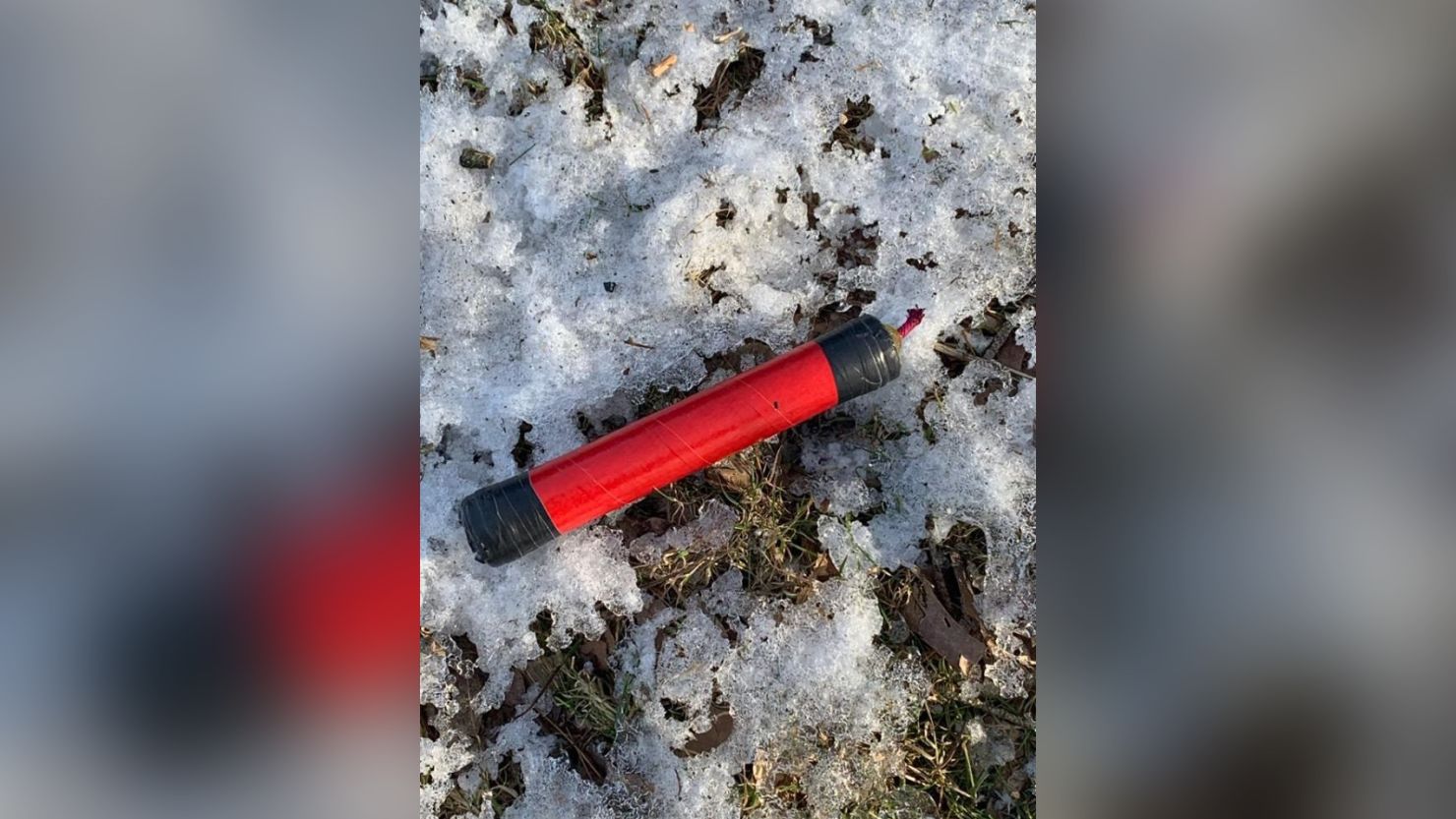 A postal carrier found this undetonated bomb in the township Tuesday, police said.