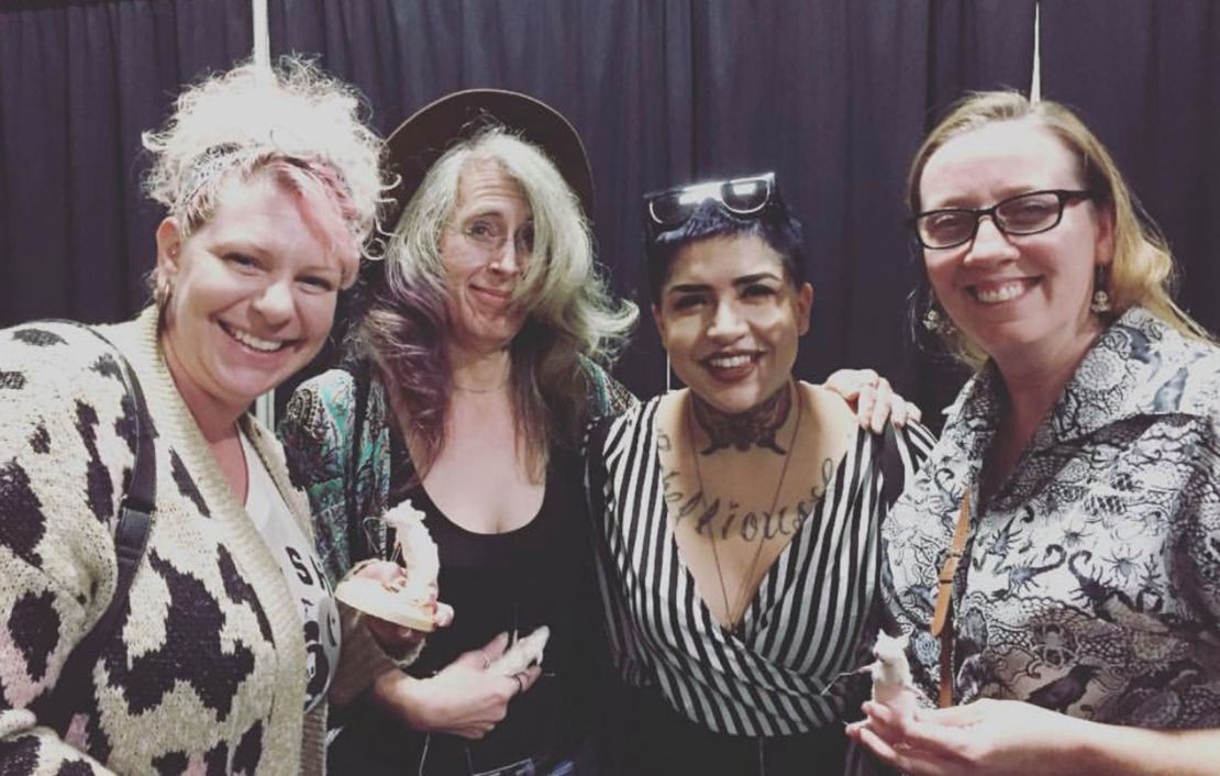 Nina Lopez of the Taxidermy Academy (second from right)