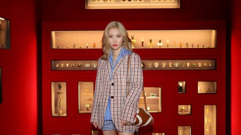 Sunmi at an exhibition on September 18, 2019 in Milan, Italy. 