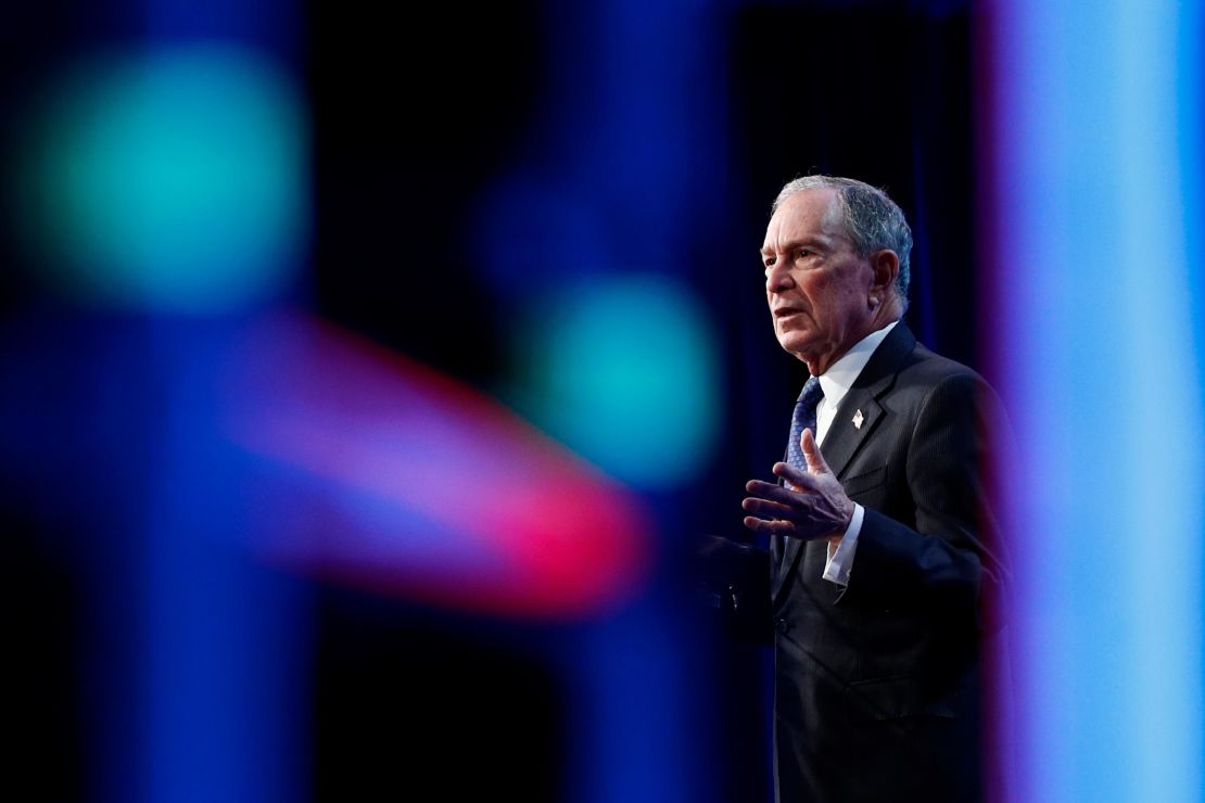 Democratic presidential candidate, former New York City Mayor Michael Bloomberg speaks at the ​U.S. Conference of Mayors' Winter Meeting, January 22, 2020, in Washington.