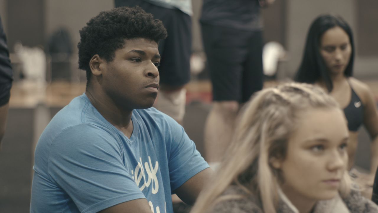 Jerry Harris in an episode of Netflix's 'Cheer.'