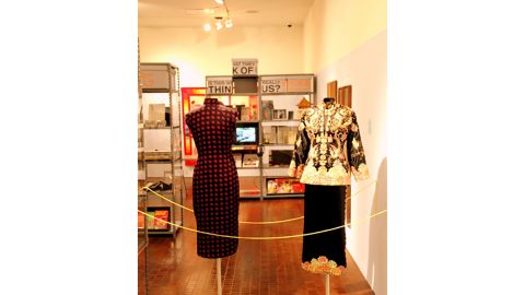 Historic dresses from the Waves of Identity exhibition that celebrated the 35th anniversary of the museum.