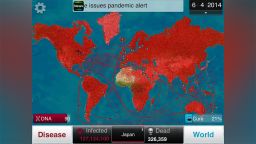 Plague Inc. players can watch as their disease spreads from country to country.