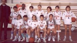 Bryant's 'Cantine Riunite' youth team in the early 1990's in Reggio Emilia, Italy. Bryant is in the top row, third from the left.