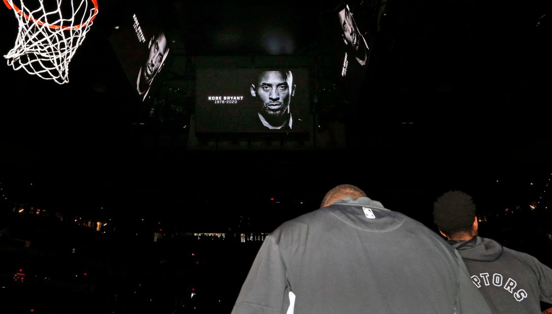 A moment of silence is taken before the game between the San Antonio Spurs and the Toronto Raptors on Sunday at the AT&T Center in San Antonio, Texas.