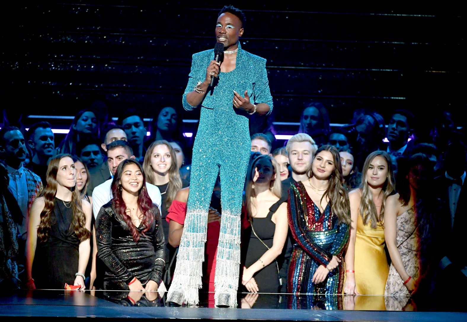 Billy Porter speaks onstage during the show.