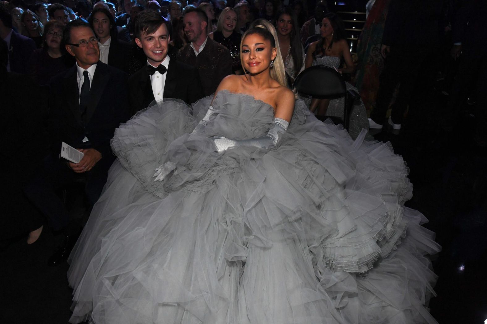 Ariana Grande attends the award show.
