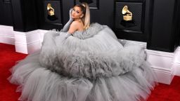 LOS ANGELES, CALIFORNIA - JANUARY 26: Ariana Grande attends the 62nd Annual GRAMMY Awards at Staples Center on January 26, 2020 in Los Angeles, California. (Photo by Steve Granitz/WireImage)