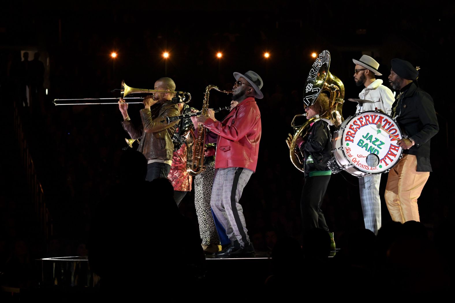 Trombone Shorty and The Preservation Hall Jazz Band perform. 