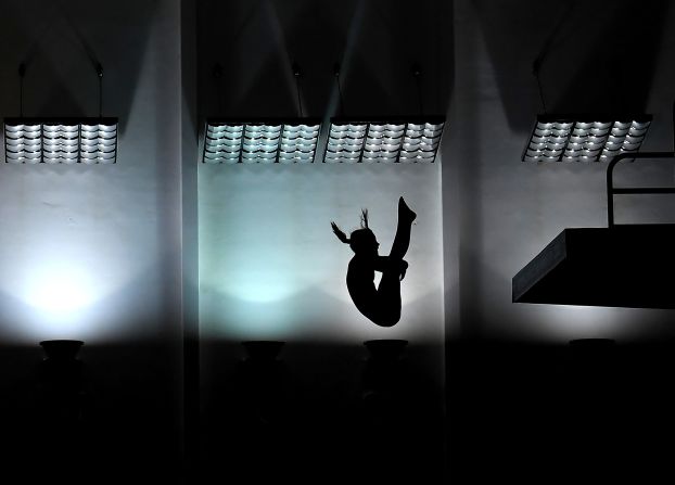 Robyn Birch competes in the Women's 10-meter platform final on Day 2 of the British Diving Championships on Saturday, January 25, in Plymouth, England.