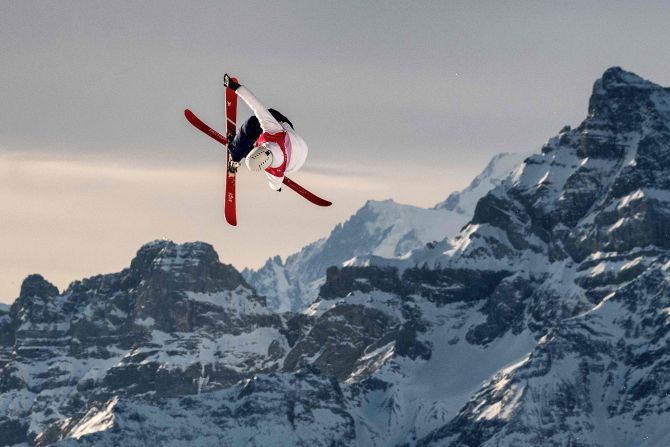 A skier competes in the Freestyle Skiing Mens Freeski during the Lausanne 2020 Winter Youth Olympic Games on Wednesday, January 22, in Leysin, Switzerland. <a href="index.php?page=&url=http%3A%2F%2Fwww.cnn.com%2F2020%2F01%2F20%2Fsport%2Fgallery%2Fwhat-a-shot-0120%2Findex.html" target="_blank">Take a look at 28 more amazing sports photos</a>