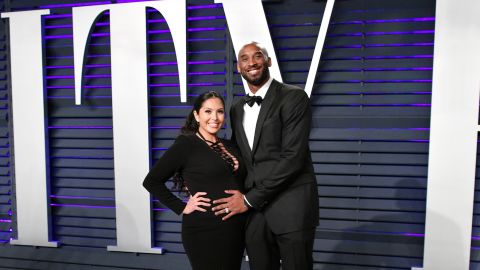 Vanessa Laine Bryant and Kobe Bryant attend the 2019 Vanity Fair Oscar Party at Wallis Annenberg Center for the Performing Arts on February 24, 2019, in Beverly Hills, California.