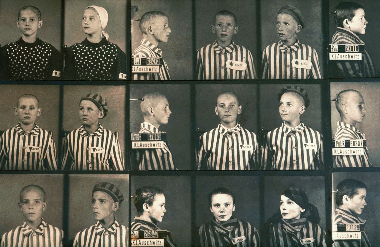 Prisoner identification photos of child inmates at the Auschwitz-Birkenau concentration camp were taken by Polish portrait photographer and fellow prisoner Wilhelm Brasse, who was ordered to document prisoners in the camp.