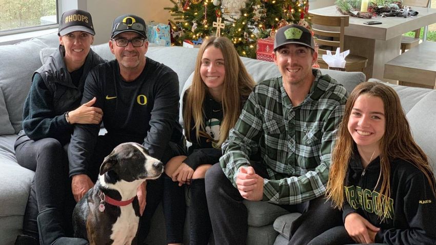 This is an image shared by the Altobelli family of (from left to right):
Keri Altobelli, John Altobelli, Alexis Altobelli, J.J. Altobelli and Alyssa Altobelli.
Keri, John and Alyssa died along with Kobe Bryant in the fatal helicopter crash on Sunday in Calabasas, CA.