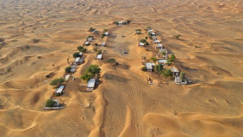 Aerial view of Al Madam, United Arab Emirates.