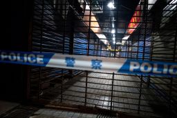 Members of staff of the Wuhan Hygiene Emergency Response Team conduct searches on the closed Huanan Seafood Wholesale Market in the city of Wuhan, in the Hubei Province, on January 11, 2020.