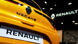 A Renault Megane is displayed during the Brussels  Motor Show on January 9, 2020 in Brussels . (Photo by KENZO TRIBOUILLARD/AFP via Getty Images)