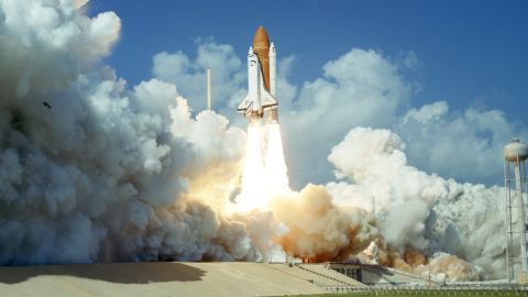 The Space Shuttle Challenger was the world's first partially reusable launch vehicle.